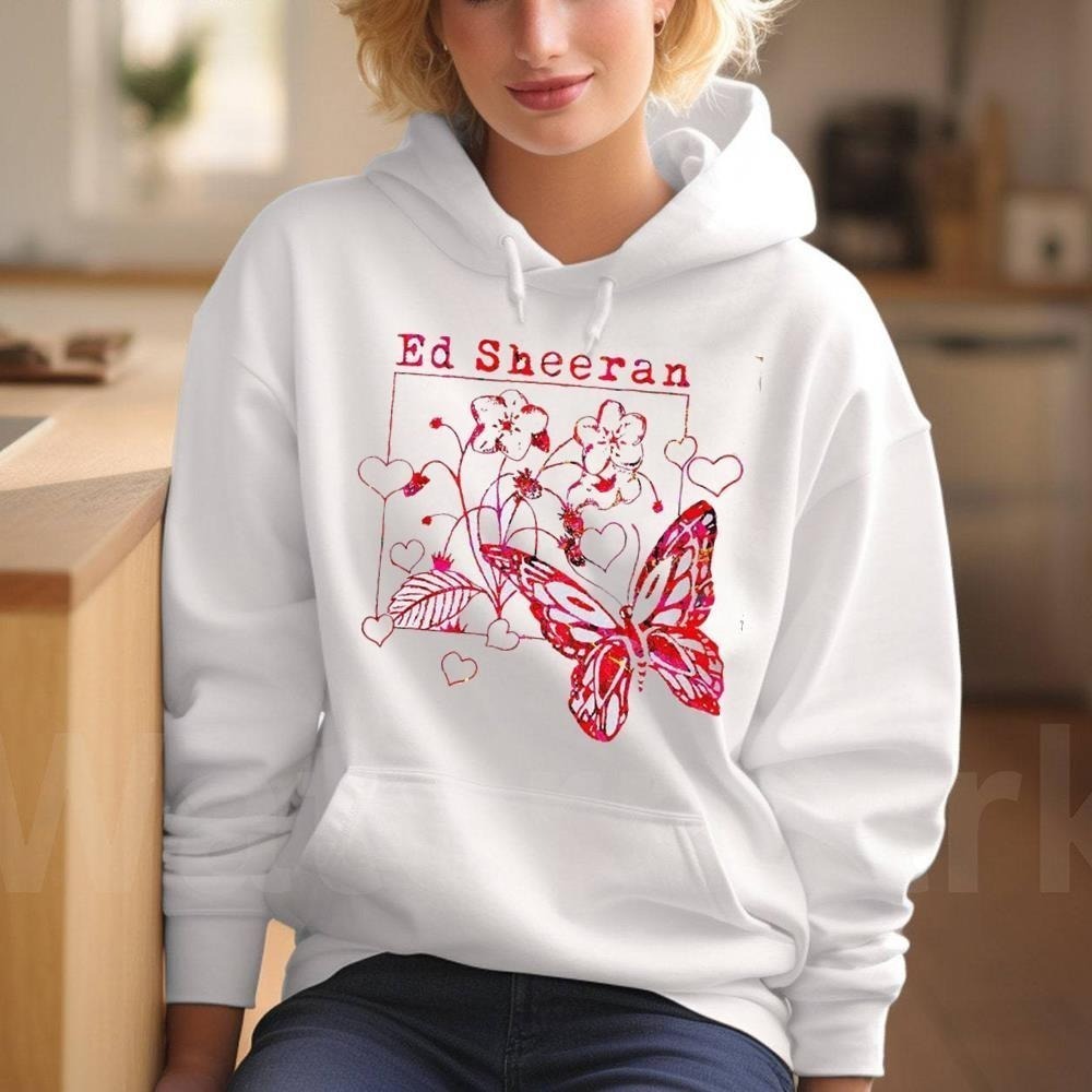 Butterfly Ed Sheeran Music Hoodie For Mathematics Tour 2023 Hoodie